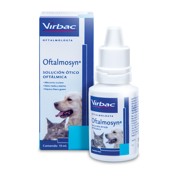 pronto Antibióticos fluir OFTALMOSYN® Solución Ótico-Oftálmica | Virbac Colombia